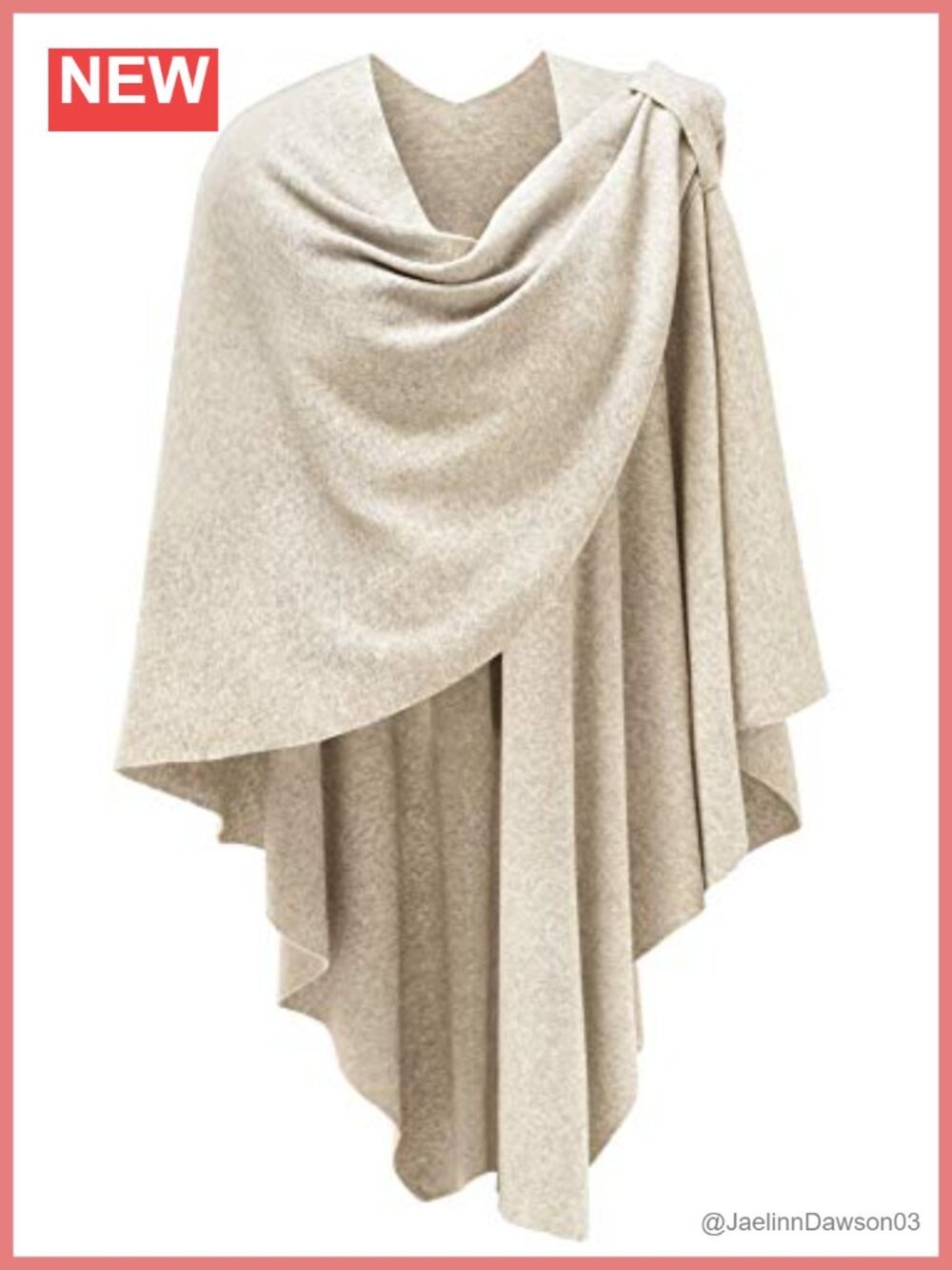Soft Knit Cross Front Poncho Wrap Shawl One Size Pashmina for Wedding Formal